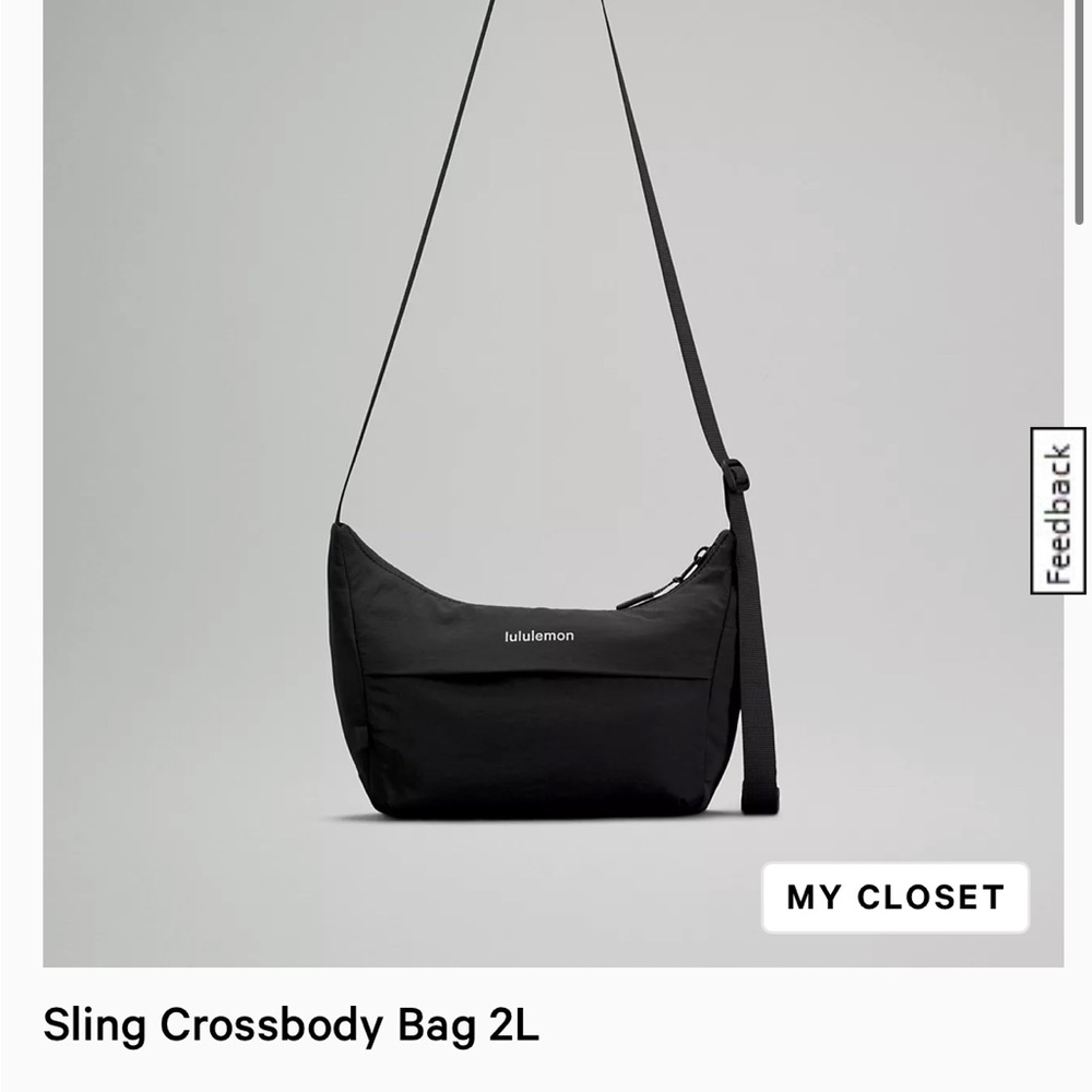 Lululemon Sling Crossbody Bag 2L- black